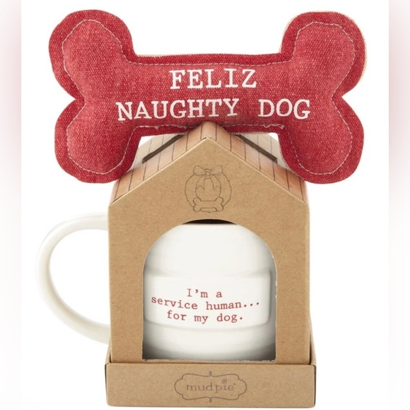 💖🐾 Mud pie NWT feliz naughty dog mug 🐾💕 - Picture 1 of 5